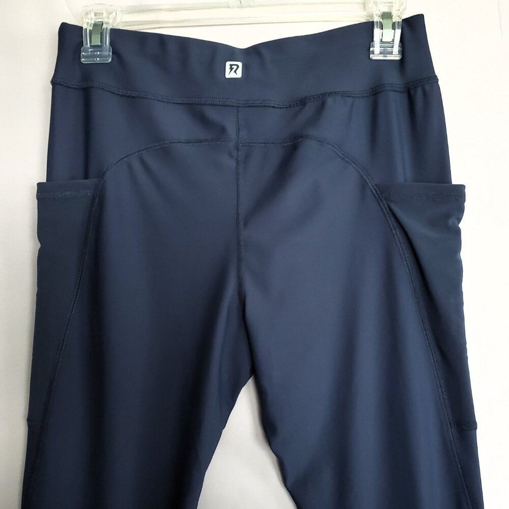 NWT Runway Active Leggings XL Quick Dry Women's Mesh Navy Running Yoga - Picture 6 of 12